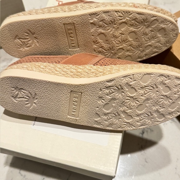 ESPRIT Elene Slip-On Espadrille Flats – Dusty Pink, Size 6, Spring/Summer Shoes - Picture 3 of 8